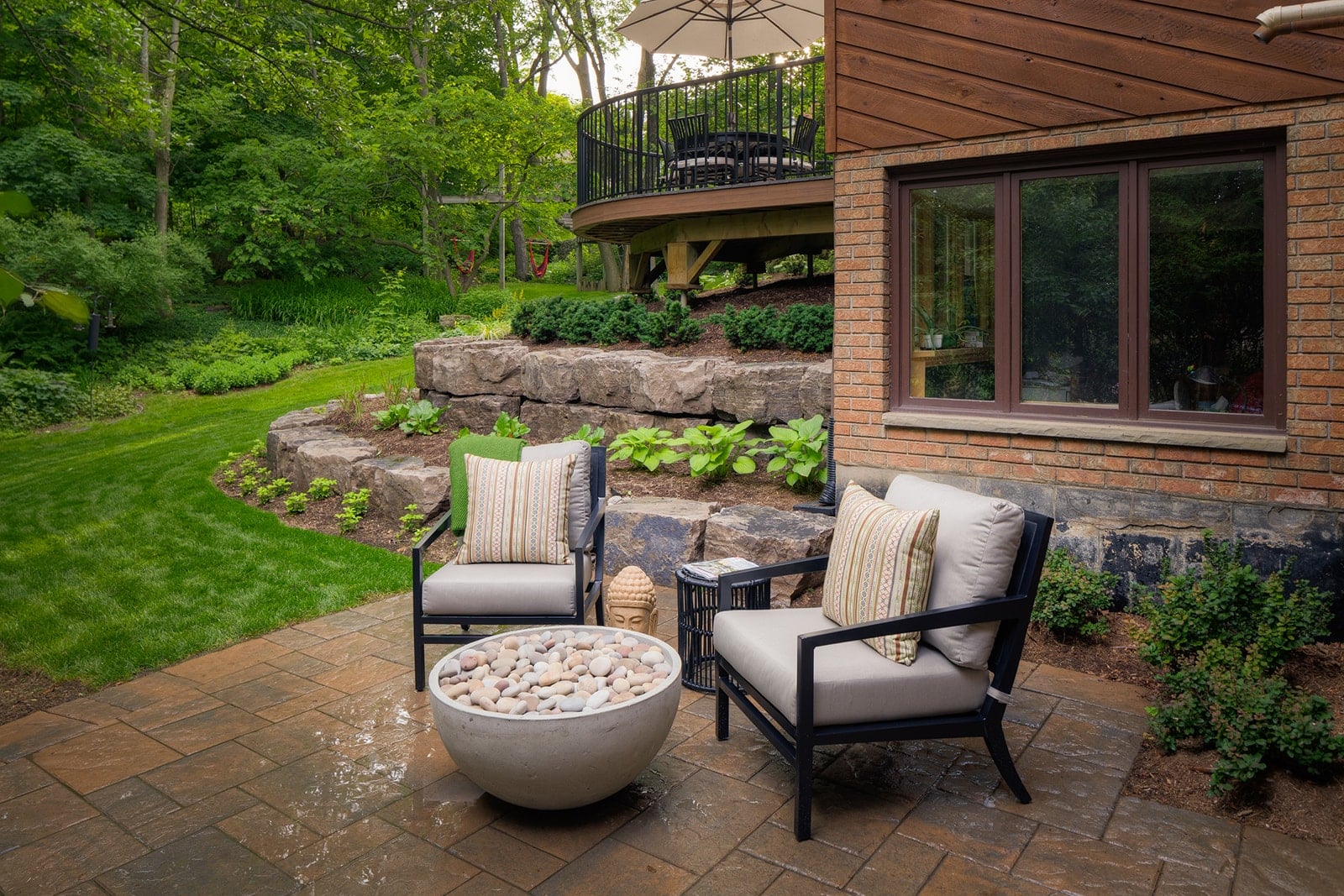 Beautiful Backyard Deck - Natural Landscape Group